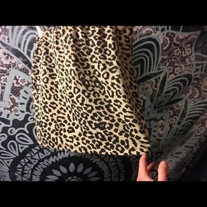 Leopard Print Mini Skirt